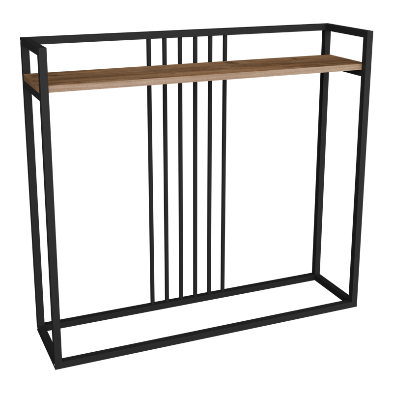 Конзола, Convida, Черен, Метал, 100х25х90см.