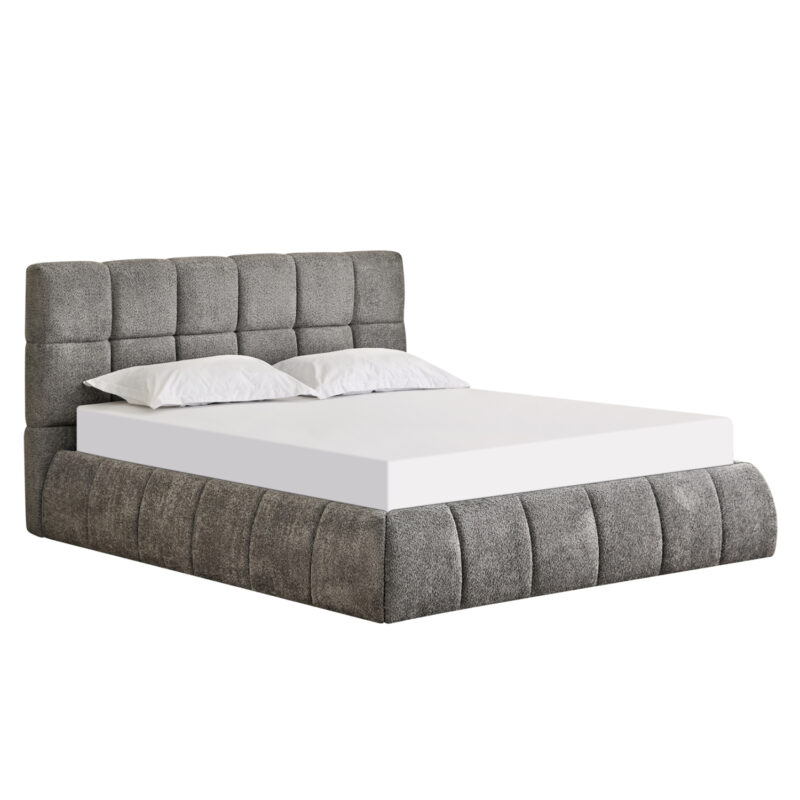 Легло, EDDY, Сив, Текстил, 160х200см.