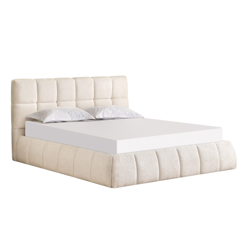 Легло, EDDY, Бежов, Текстил, 160х200см.