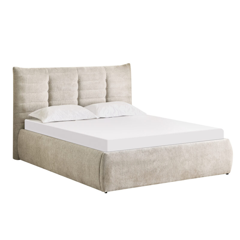 Легло, SANDRA, Бежов, Текстил, 160х200см.