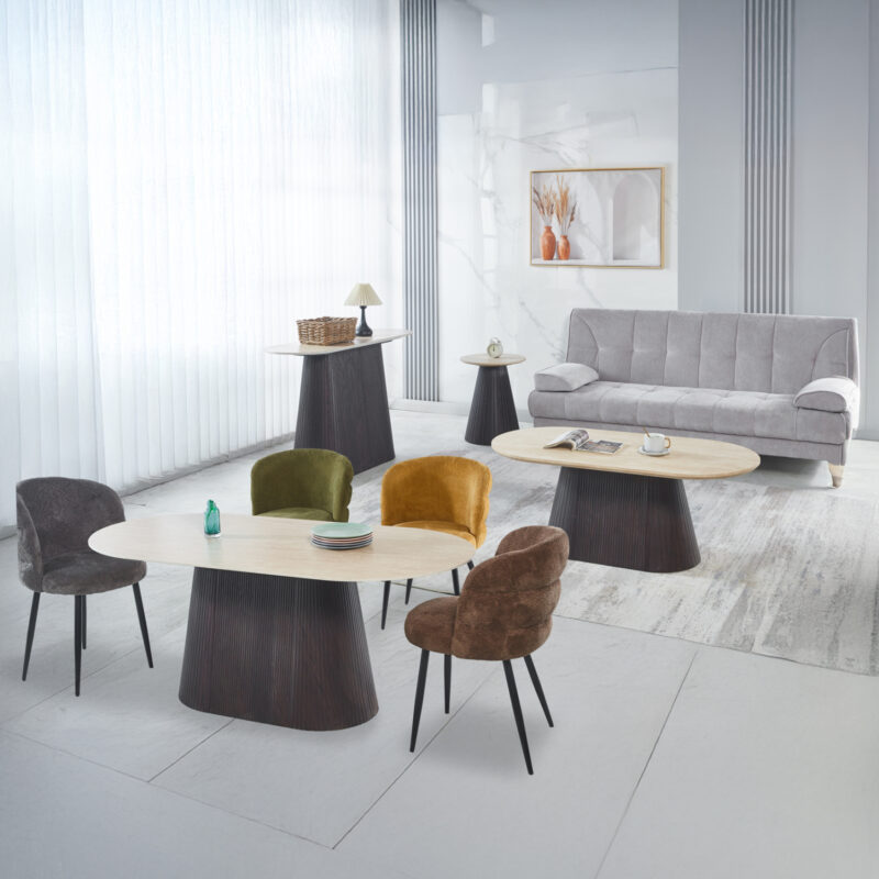 Комплект, HM21261, Кафяв, Мдф