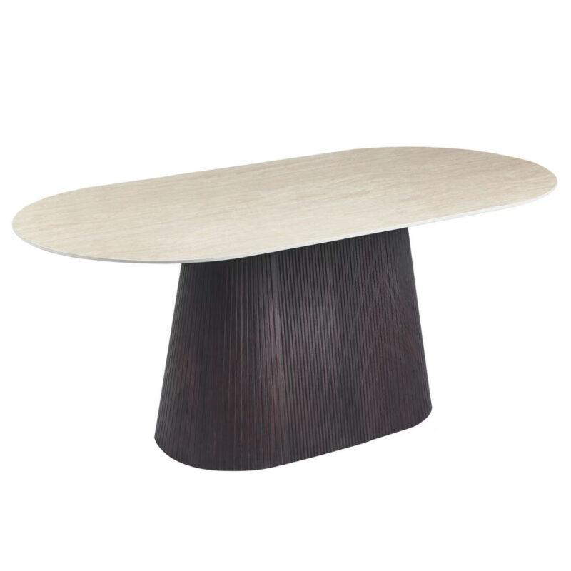 Трапезна маса, HM18320, Бежов, Керамика, 188х98х78см.