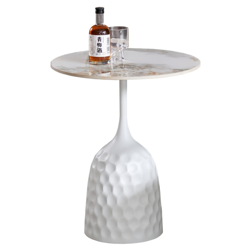 Холна маса, HM18317.01, Бял, Метал