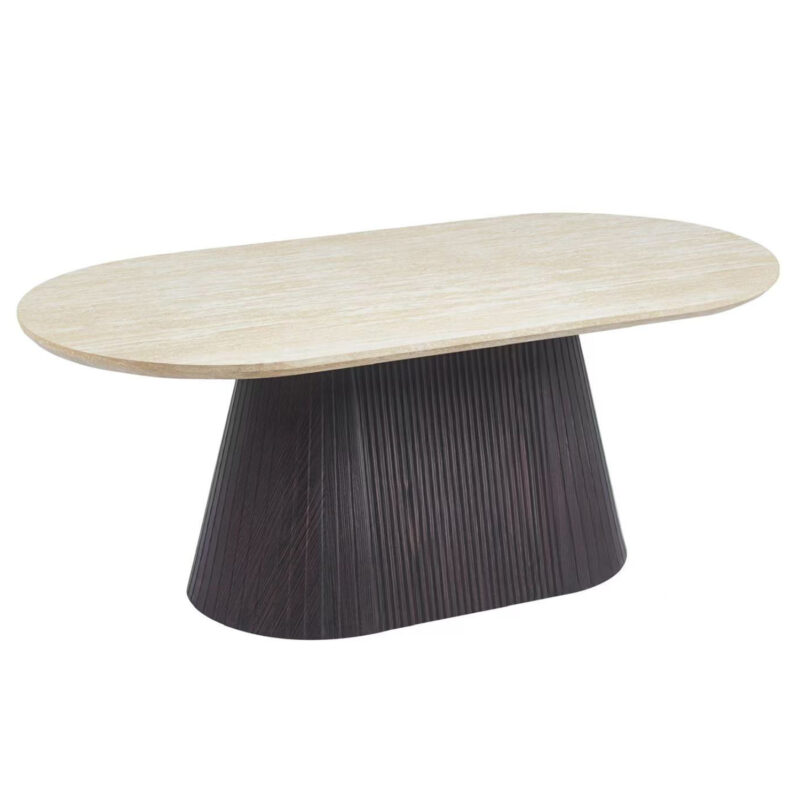 Холна маса, HM18321, Бежов, Керамика, 124х63х39см.