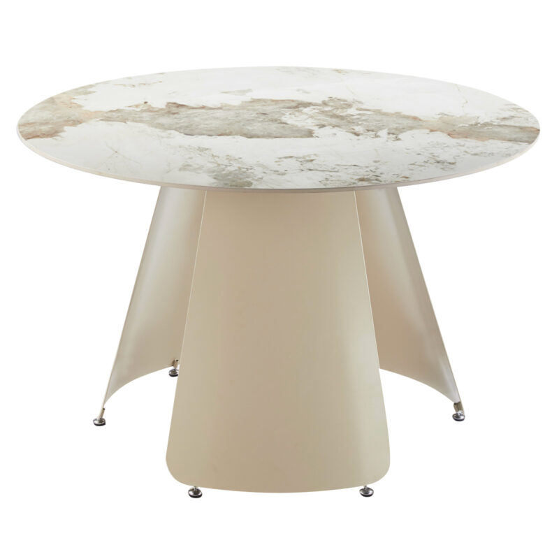 Трапезна маса, HM18326, Кремав, Керамика, 120х76см.