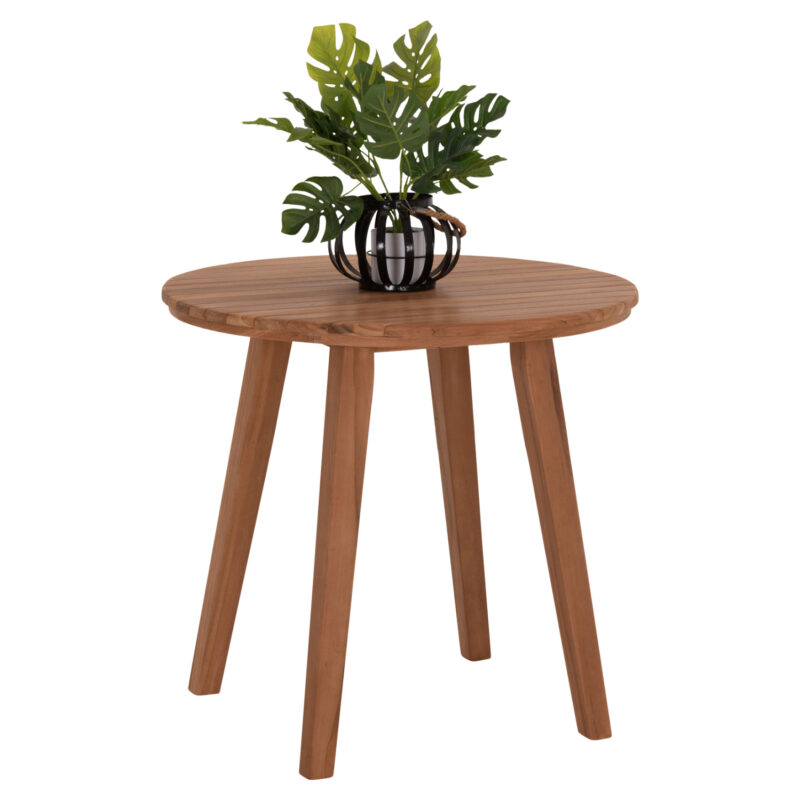 Трапезна маса, DANTE, Натурален, Дърво, Φ80х75см.