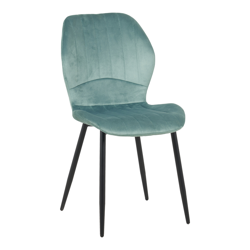 Стол, Jelour, Зелен, Кадифе, 46.5х60х84см.