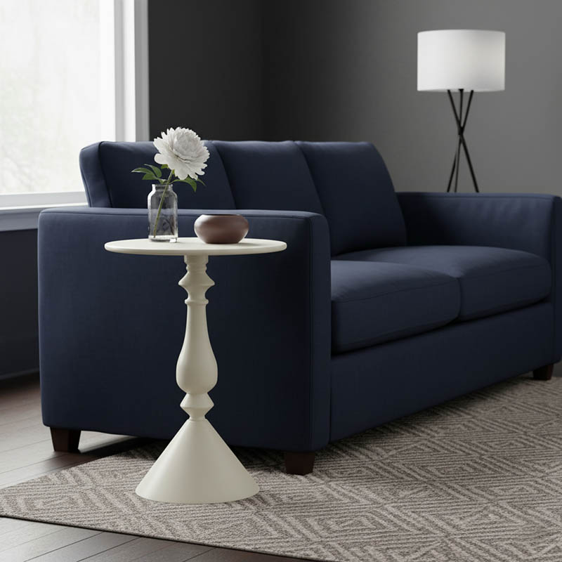 Маса, Lalou, Кремав, Метал, 40х40х55см.