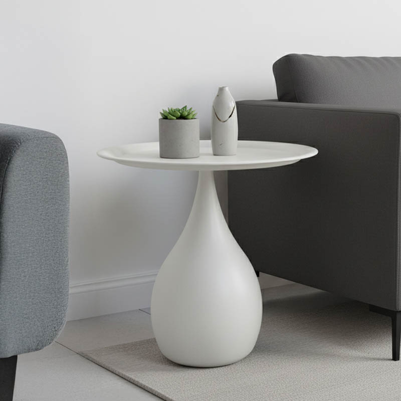 Маса, Samino, Кремав, Метал, 39х39х42см.