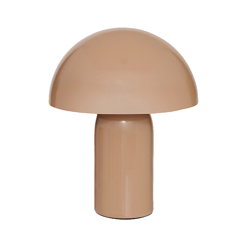 Настолна лампа, Mushi, Бежов, Метал, 20х20х24.5см.