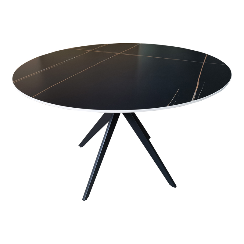 Маса, Black Marble, 120х120х76см.