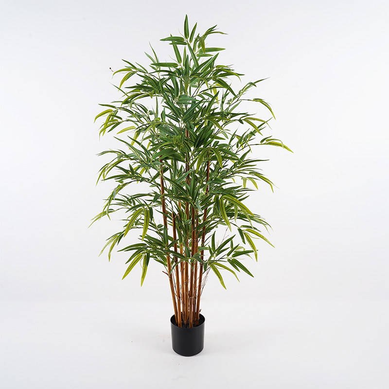 Изкуствено растение, Rhapis Palm, Зелен, Пластмаса, 60х60х120см.