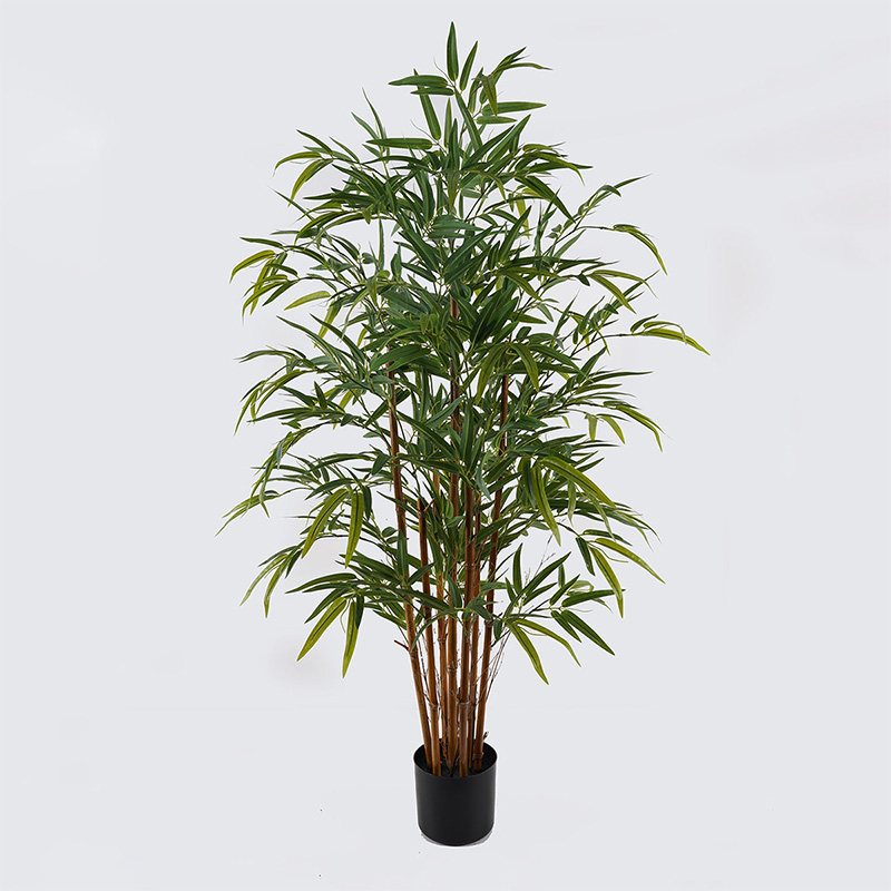 Изкуствено растение, Rhapis Palm, Зелен, Пластмаса, 80х80х180см.