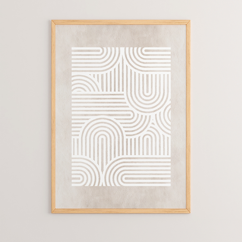 Картина, Liny, Многоцветен, Дърво, 33х1.5х48см.