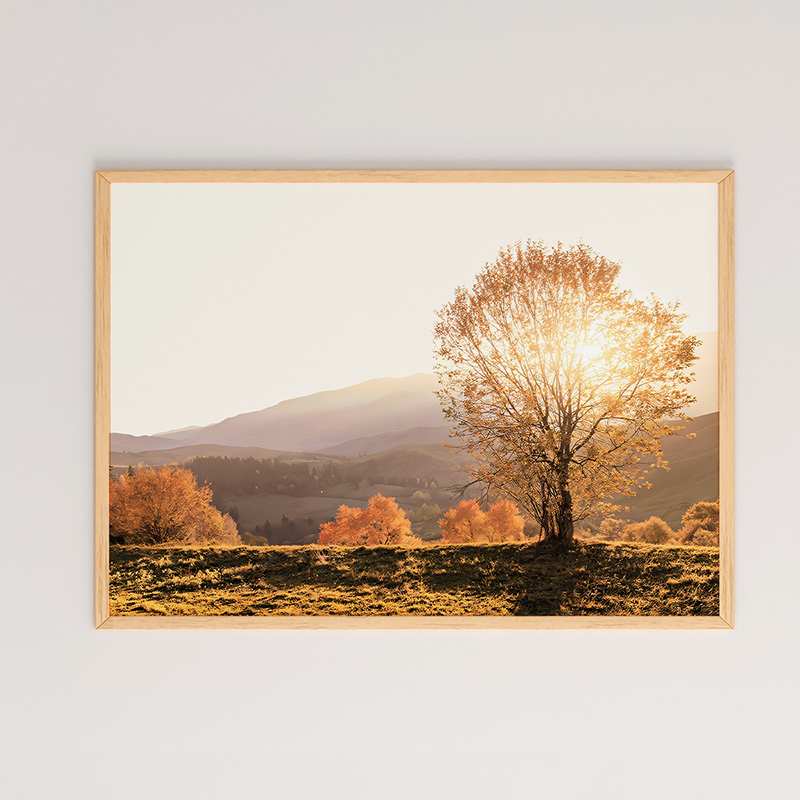 Картина, Vila, Многоцветен, Дърво, 48х1.5х33см.