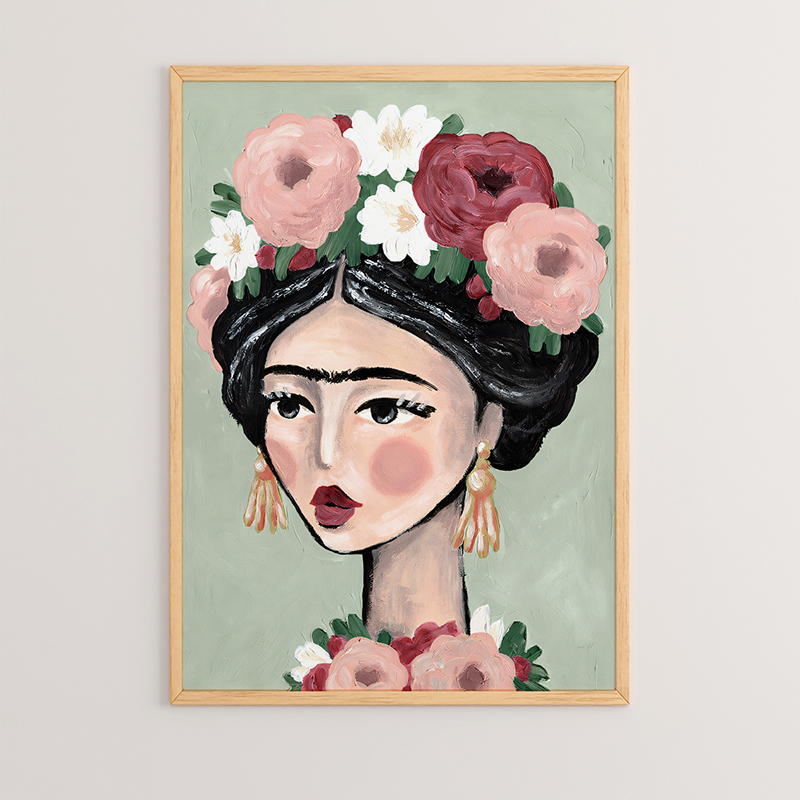 Картина, Kalinian, Многоцветен, Дърво, 33х1.5х48см.