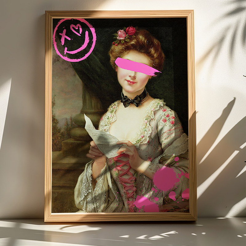 Картина, Elenda, Многоцветен, Дърво, 33х1.5х48см.