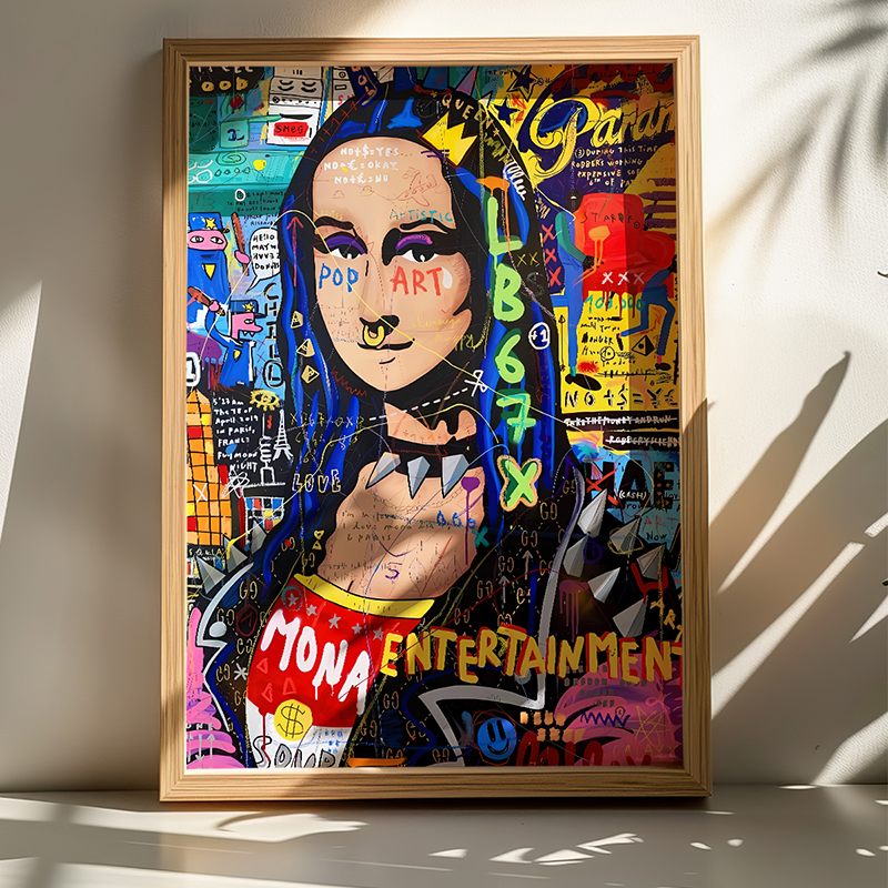 Картина, Monda, Многоцветен, Дърво, 70х2х50см.