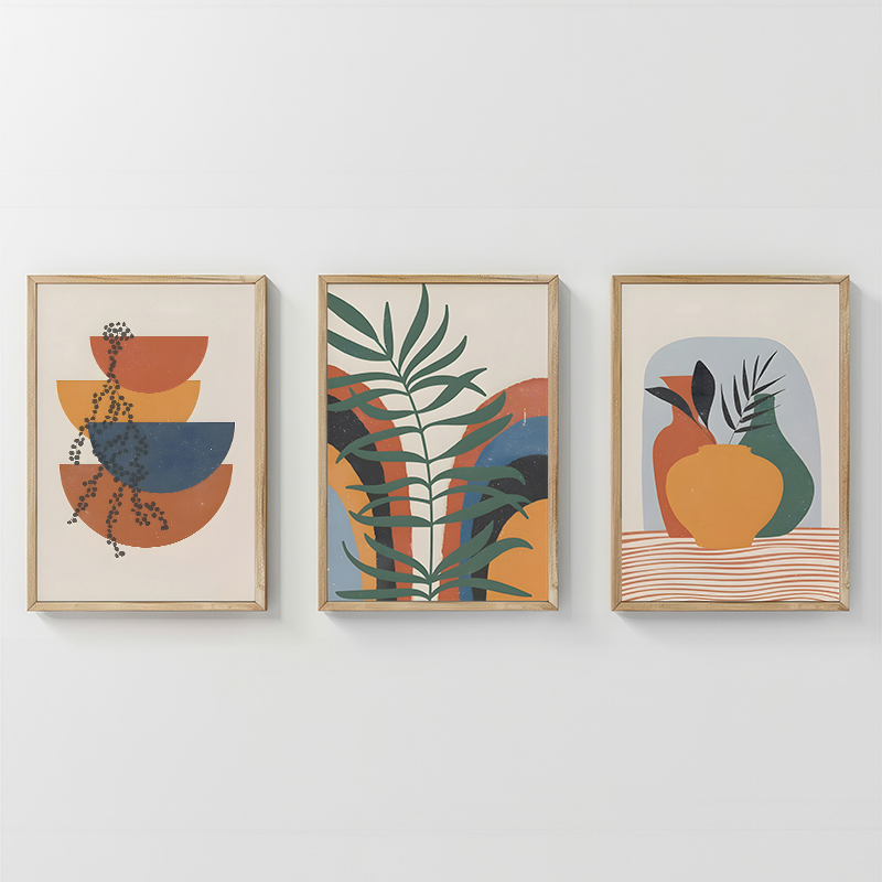 Картина, Alenza, Многоцветен, Дърво, 33х1.5х48см.