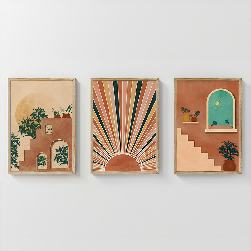 Картина, Quesin, Многоцветен, Дърво, 33х1.5х48см.