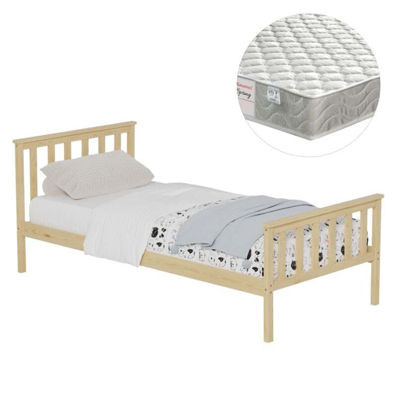 Легло, HM21300, Натурален, Чам, 90х190см.