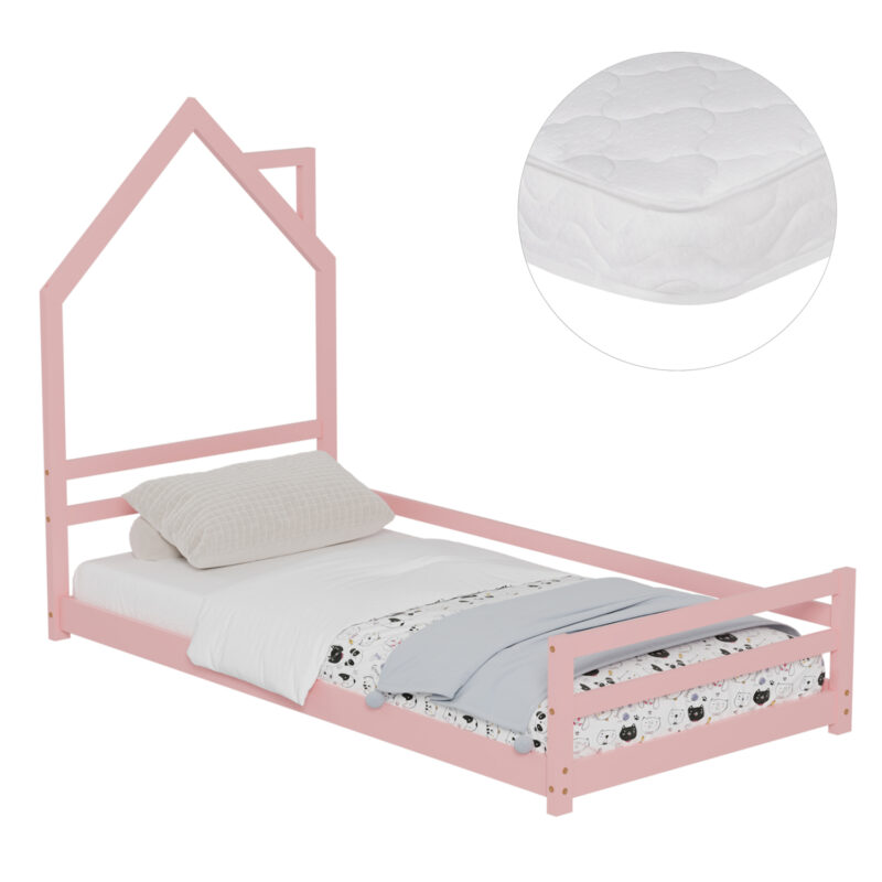 Легло, HM21301.02, Розов, Чам, 90х190см.