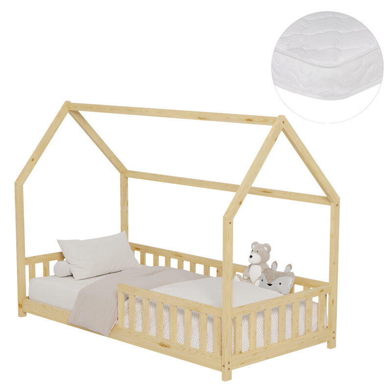 Легло, HM21304, Натурален, Чам, 90х190см.