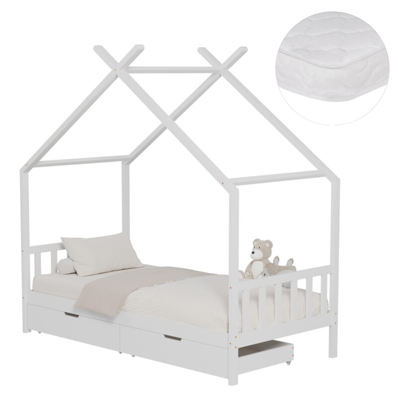 Легло, Klarice, Бял, Чам, 90х190см.