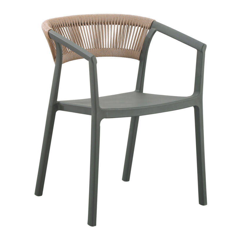 Фотьойл, BOGI, Бежов, Въже, 54х53х75см.