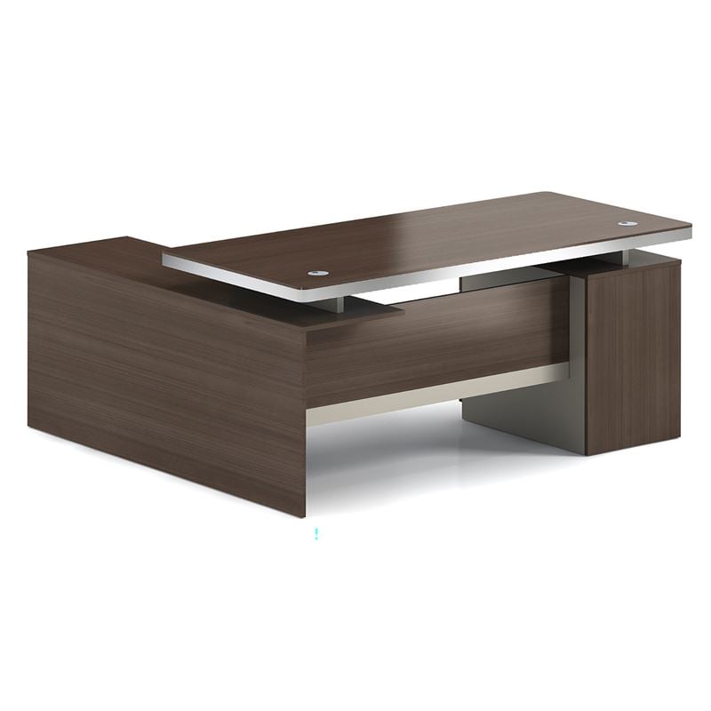 Бюро, Reversible Desk, Орех, ПДЧ, 200х160х40см.