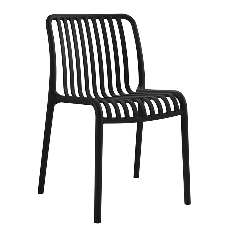 Стол, MODA-H, Черен, Пластмаса, 52х57х80см.