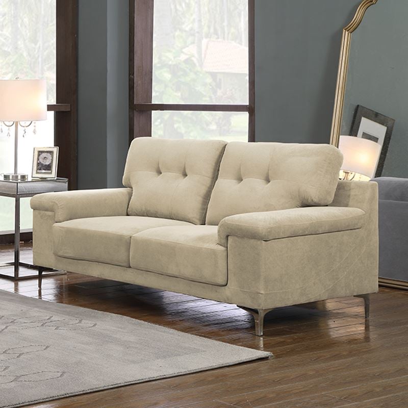 Диван, 2-Seater Sofa, Капучино, Текстил, 171х89х85см.