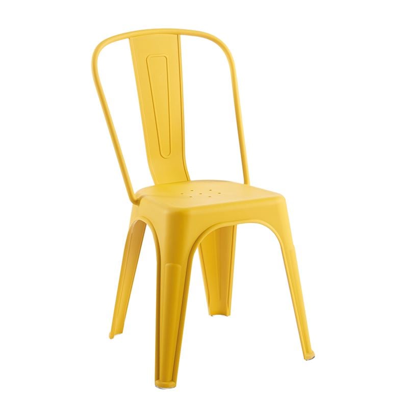 Стол, RELIх PP Chair, Жълт, Пластмаса, 47х47х86см.
