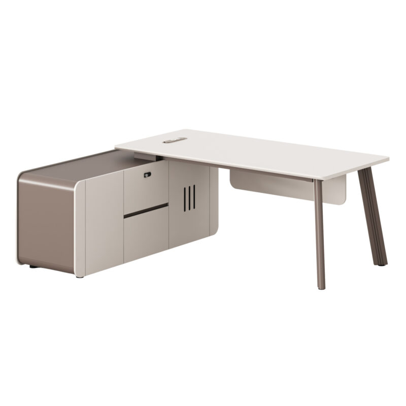 Офис бюро, NEWLINE, Кафяв, ПДЧ, 200х165х75см.