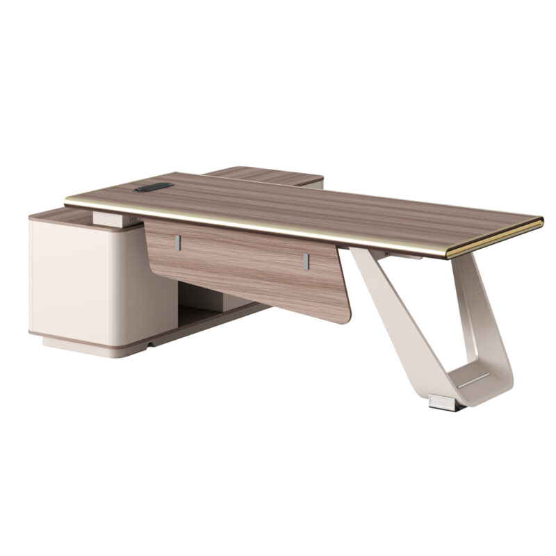 Офис бюро, SUPERON, Дясно, Бежов, ПДЧ, Метал, 240х180х76см.