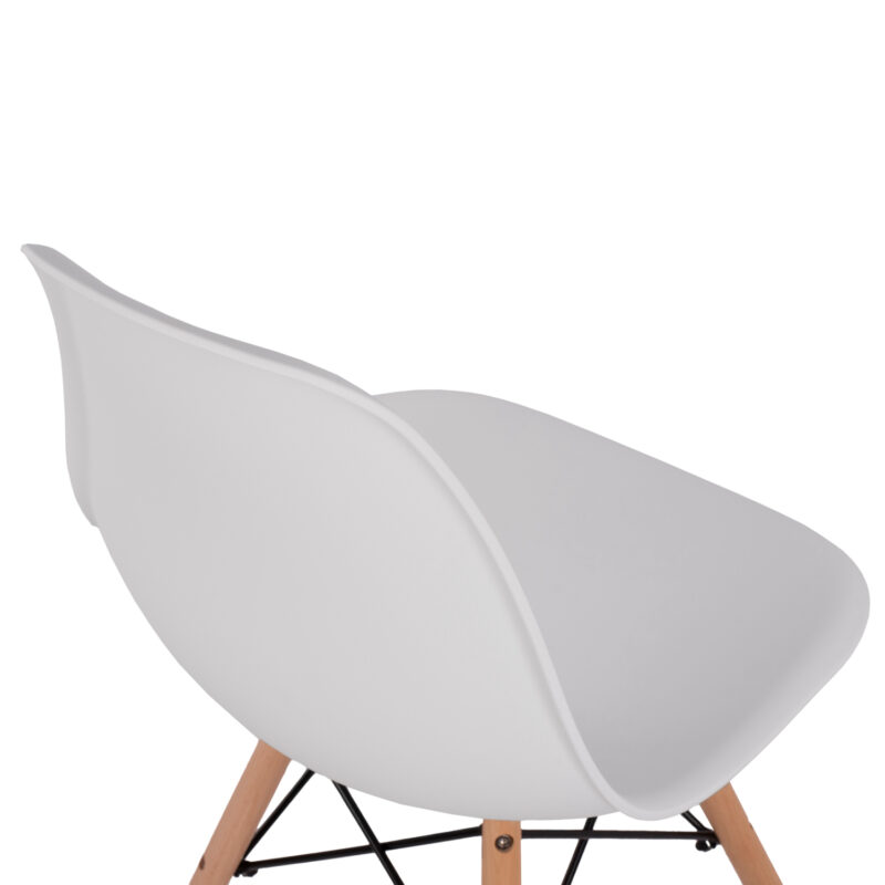 Трапезен стол, TWIST, Бял, Дърво, 46х50х82см. Трапезен стол, TWIST, Бял, Дърво, 46х50х82см. - Image 8