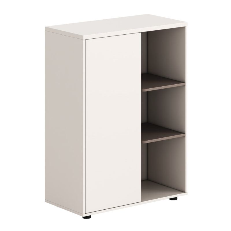 Библиотека, NEWLINE, Бял, ПДЧ, 80х40х110см.