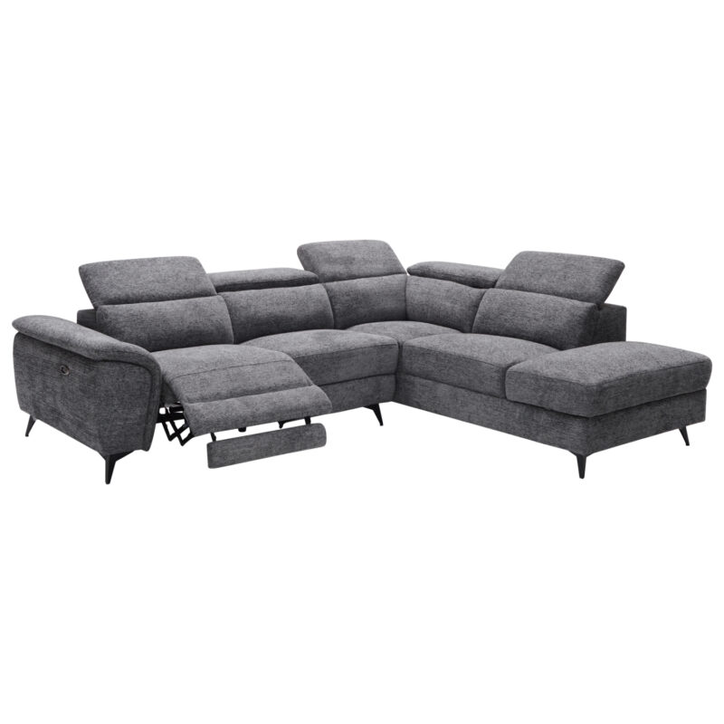 Диван, RESTRO, Сив, Текстил, 290х220х80см.