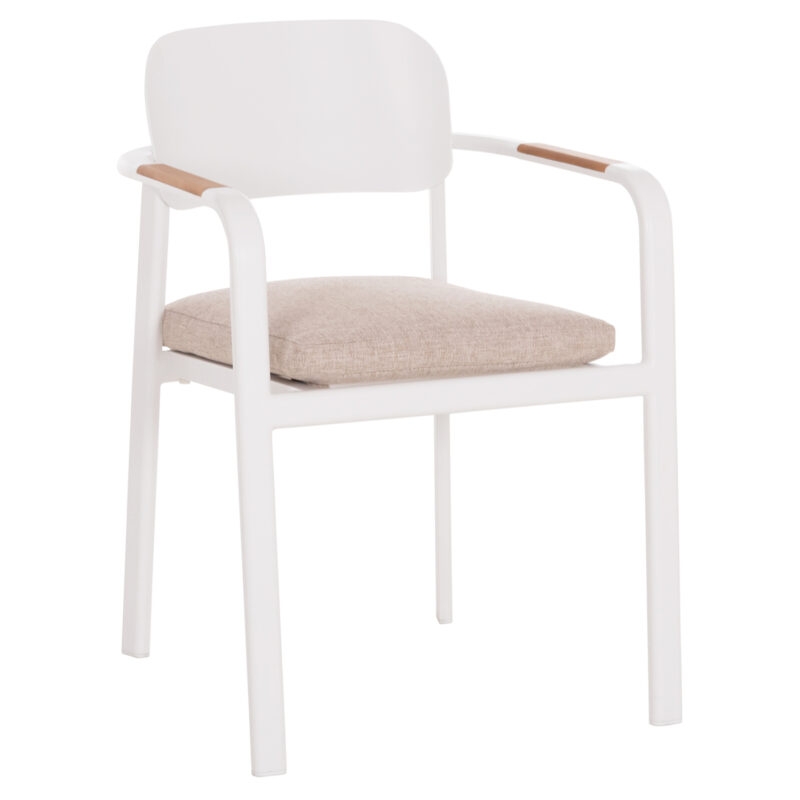 Трапезен стол, ELARA, Натурален, Дърво, 56х62х78см.