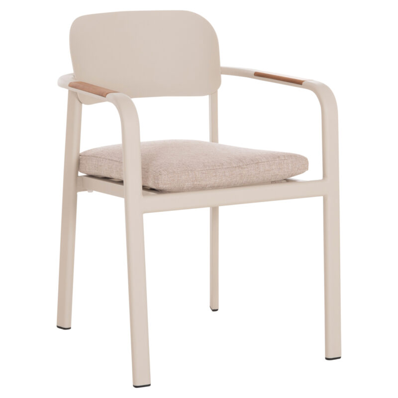 Трапезен стол, ELARA, Натурален, Дърво, 56х62х78см.