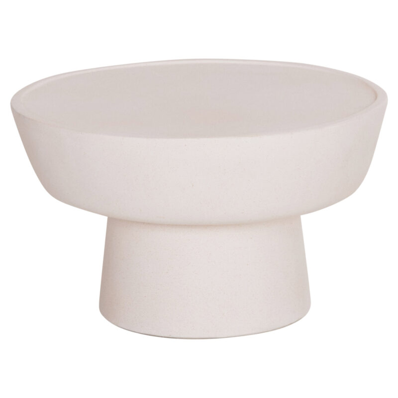 Холна маса, PIRSON, Бял, Цимент, 60х60х36см.