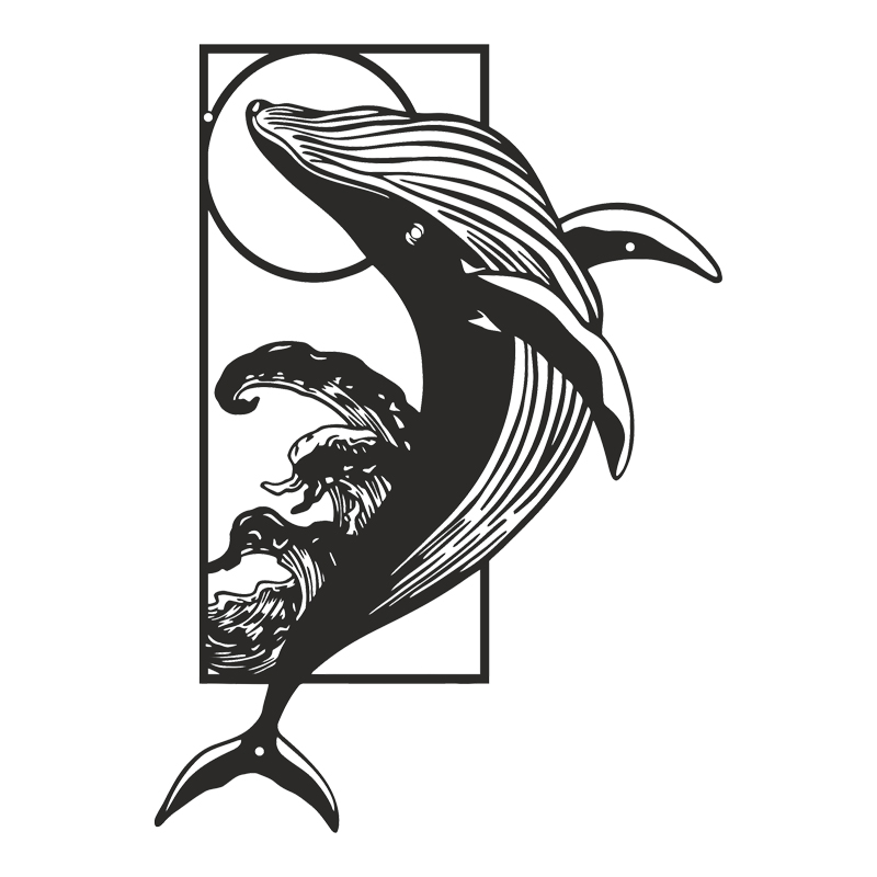 Декорация, Whale, 38х0.15х50см.