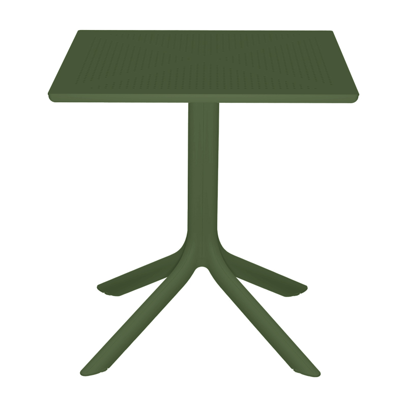 Маса, pp perforated dark green, 60х60х76см.