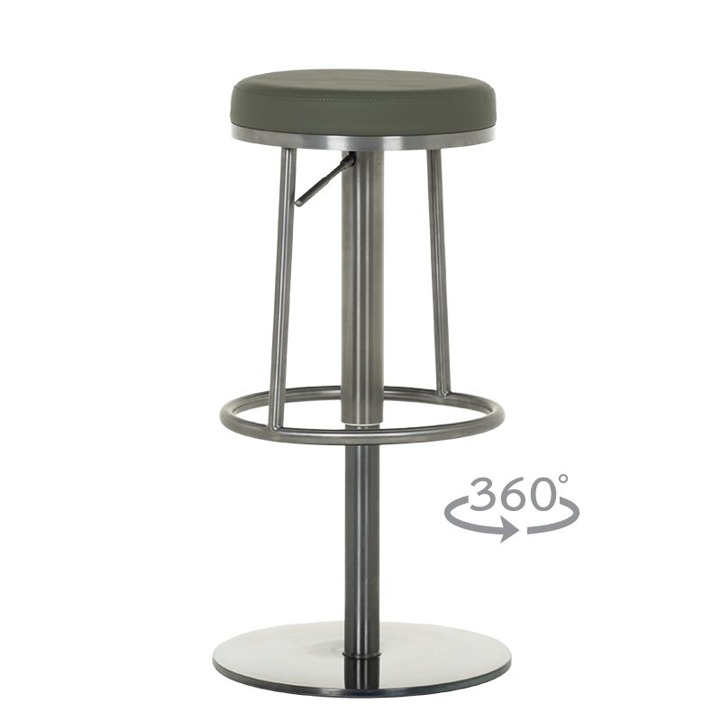 Бар стол BEZU – черно-зелен BG