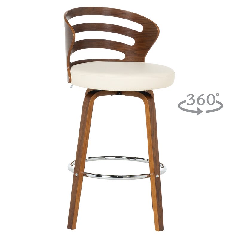 Бар стол 4041 – орех – крем