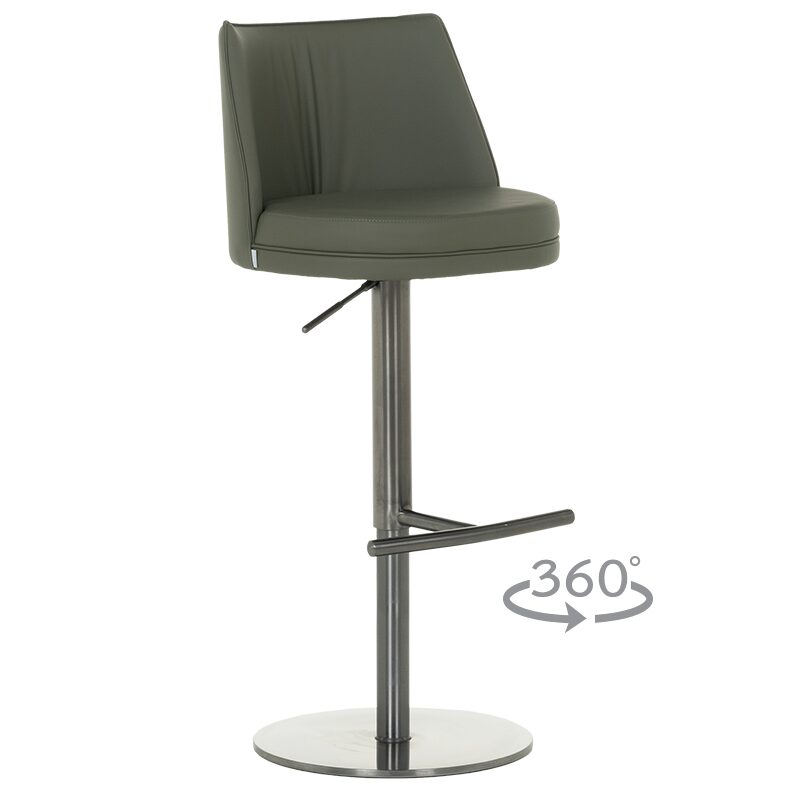 Бар стол KARIBA – черно-зелен BG