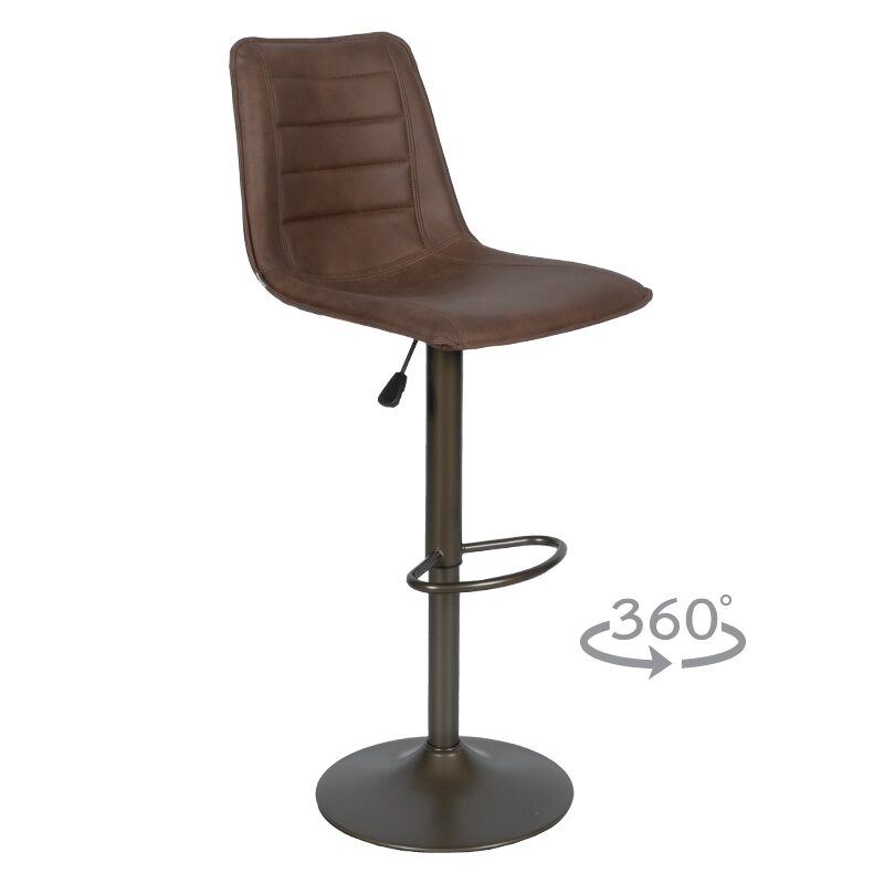 Бар стол LACOVIA – светлокафяв