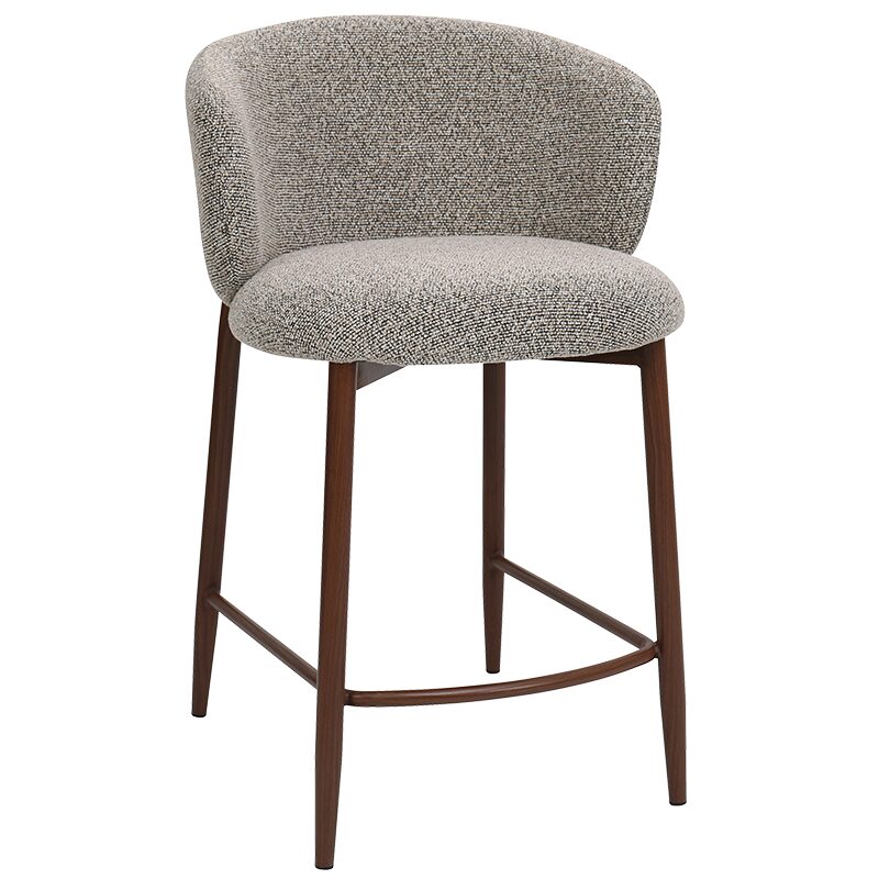 Бар стол MEMO – черен -кафяв 170 WAL