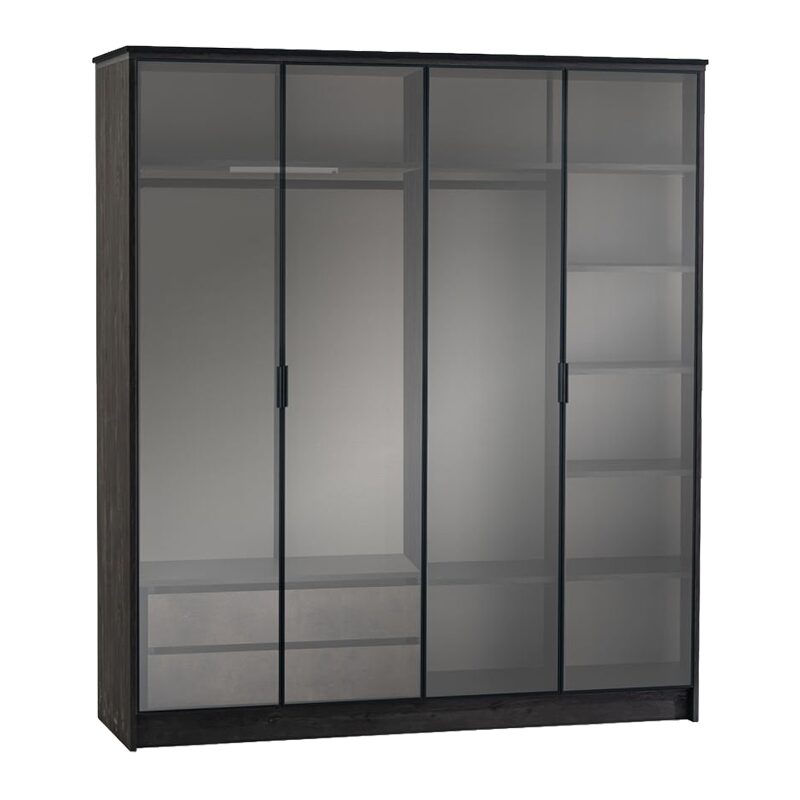 Четирикрилен детски гардероб COSMOS