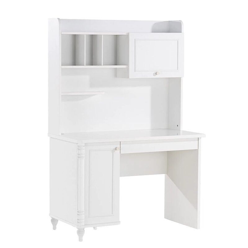 Детско бюро с етажерка NIL – бяло